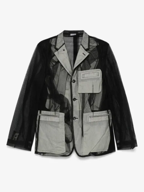 Comme des Garçons Homme Plus blazer en tulle