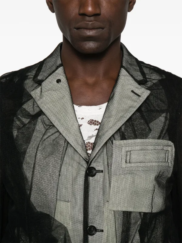 Comme Des Garçons Homme Plus チュール ジャケット | ブラック