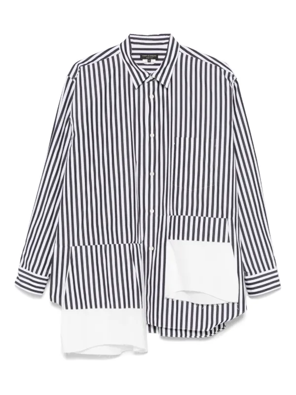 COMME DES GARÇONS HOMME PLUS ストライプシャツ Comme Des Garçons Homme Plus ストライプ シャツ | ブラック