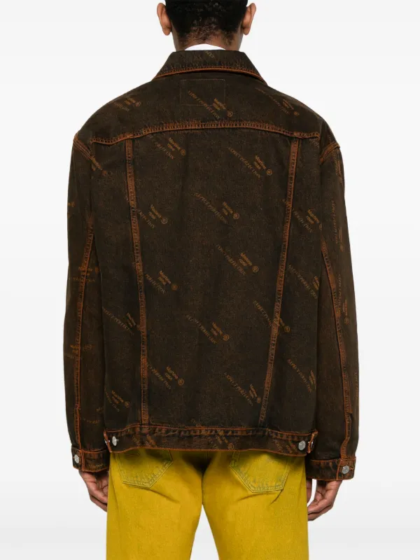 Martine Rose Oversized Denim Jacket | Orange | FARFETCH