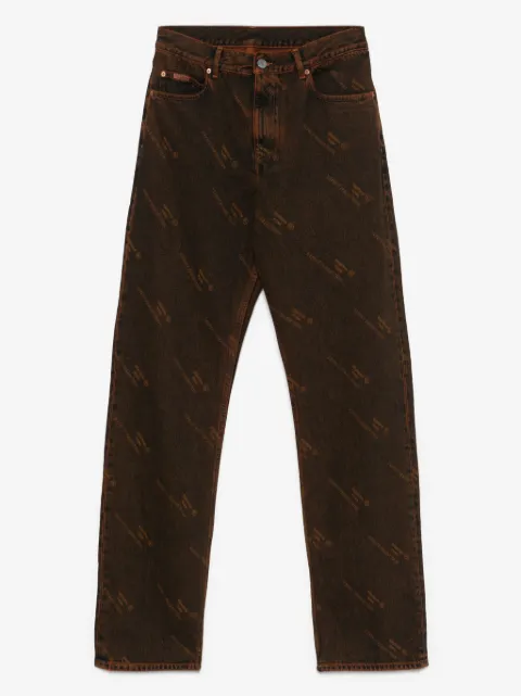 Martine Rose Jeans mit Logo-Print