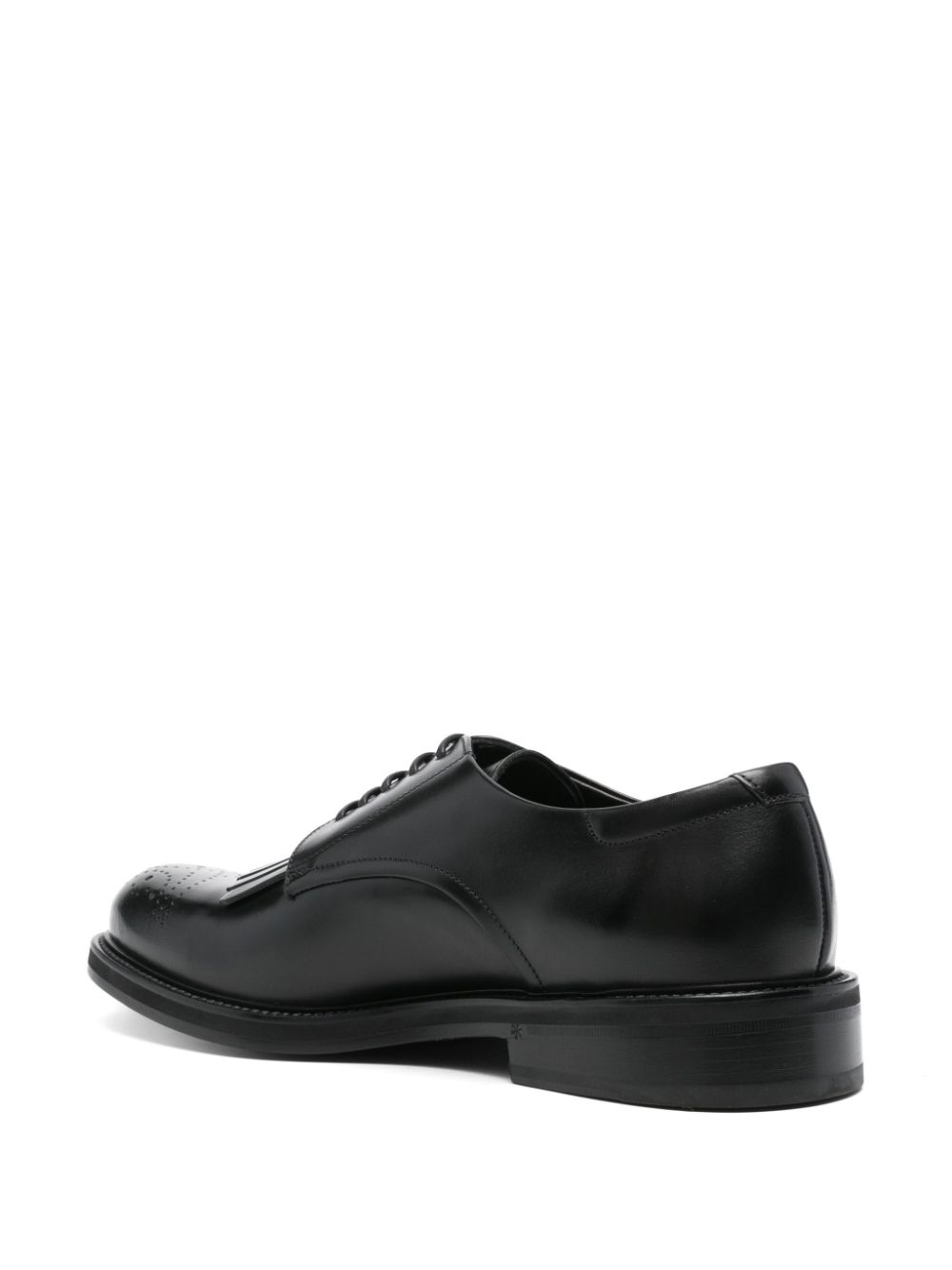 Canali Leren brogues Zwart