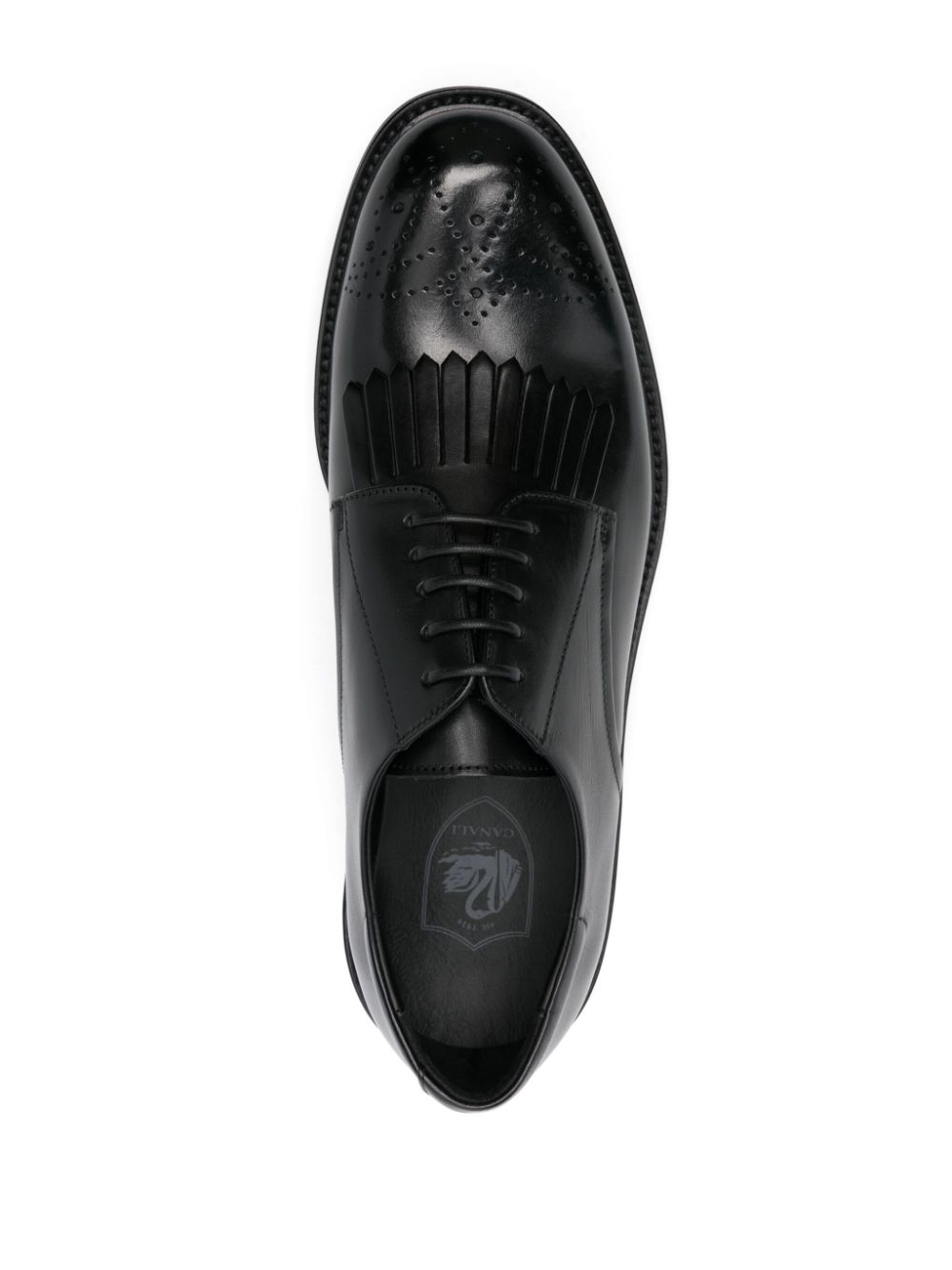 Canali Leren brogues Zwart