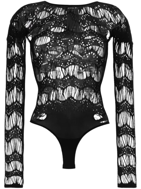 Saint Laurent body tejido estilo escalera
