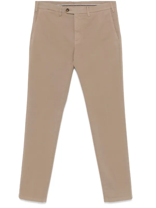 Canali Tapered Trousers in Brown