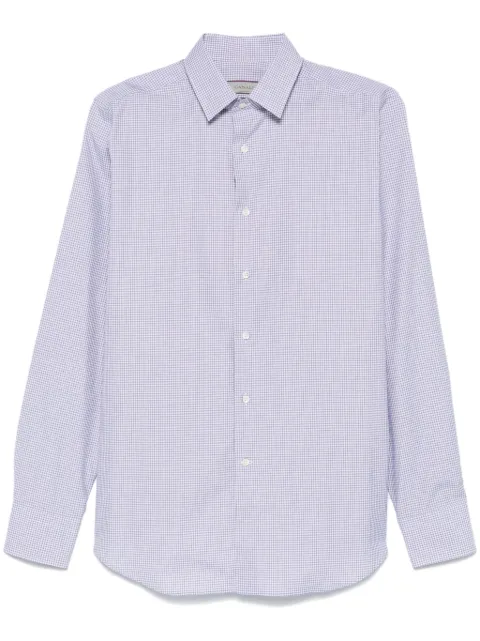 Canali camisa con cuadros estampados