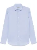 Canali mini-check shirt - Blue