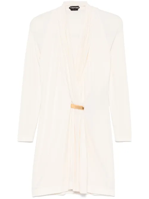 Robe courte à col v - TOM FORD - Modalova