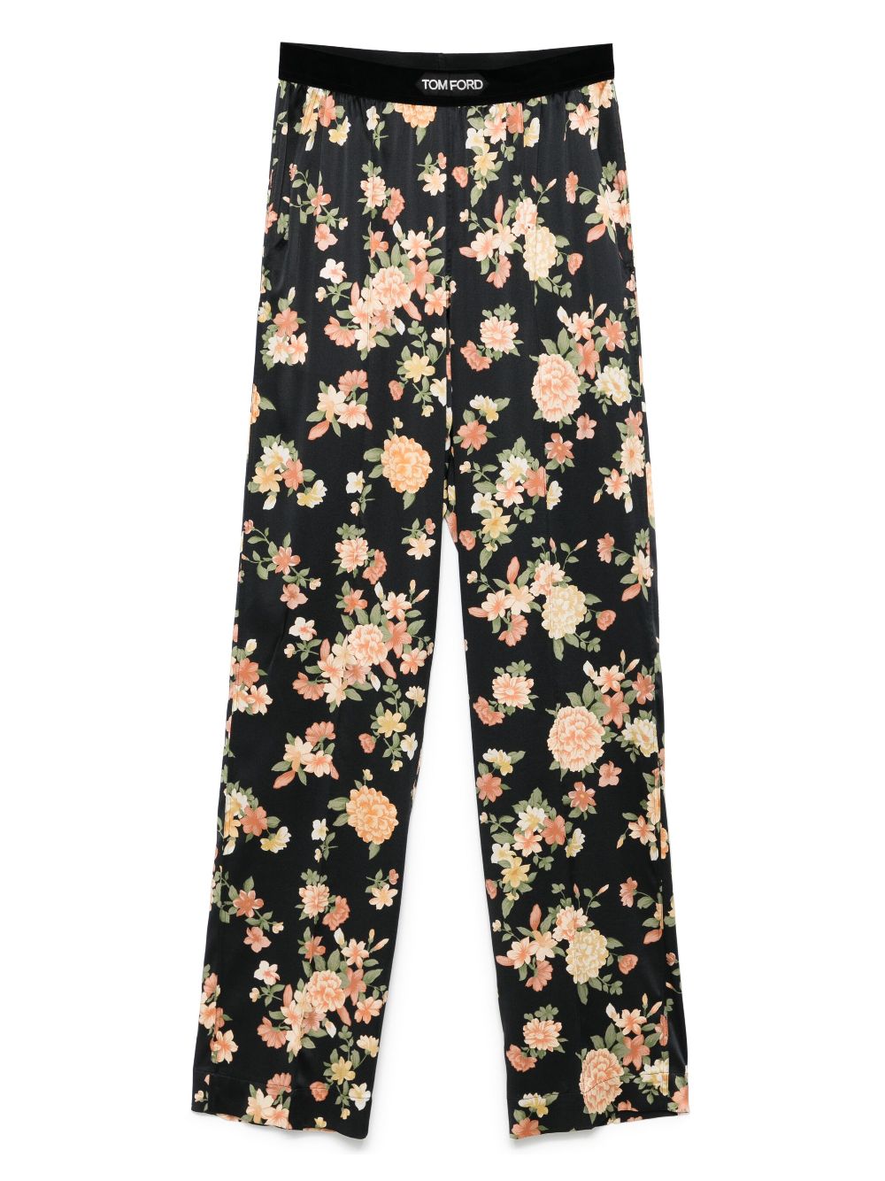 TOM FORD floral-print pajama trousers – Black