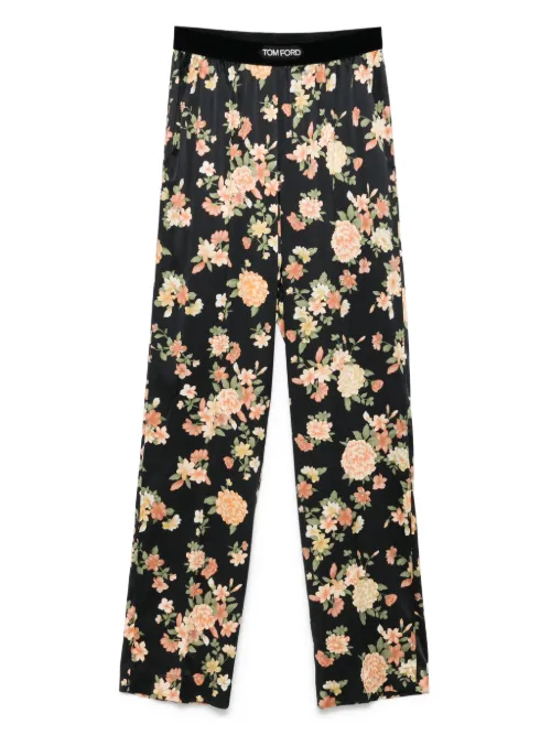 Pantalon de pyjama à fleurs - TOM FORD - Modalova