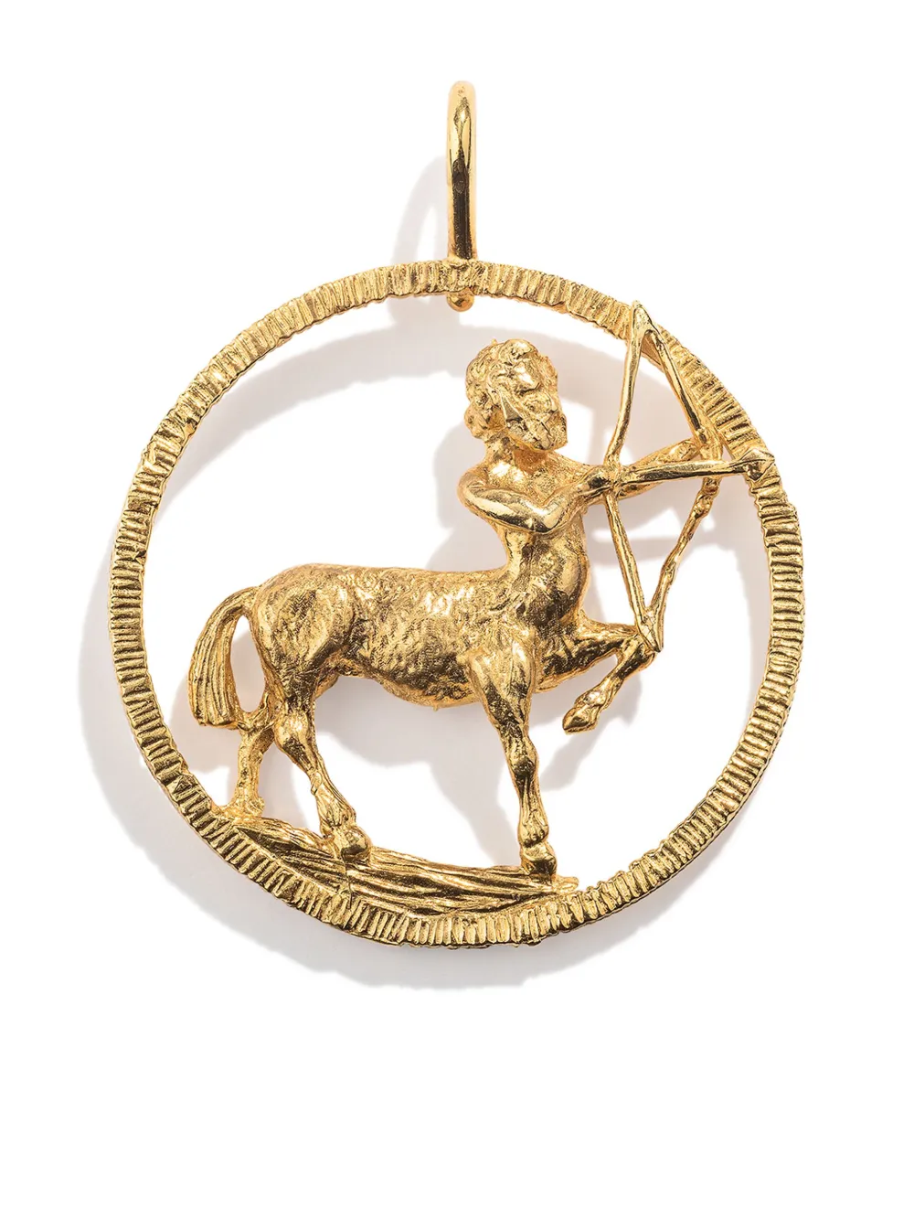 18kt yellow gold Sagittarius pendant