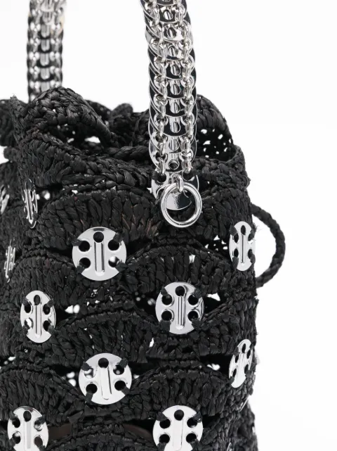Rabanne raffia bucket bag 25PSS0478NAT041 - 3