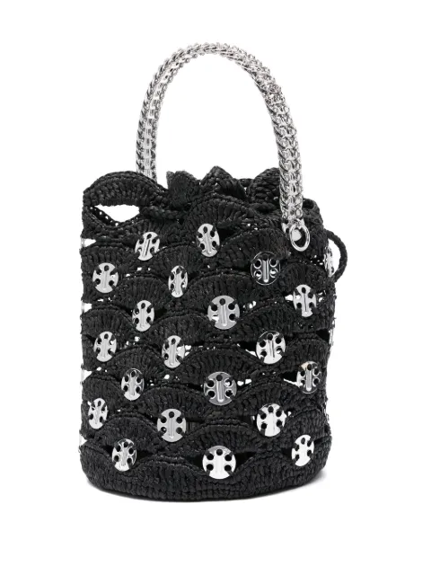 Rabanne raffia bucket bag 25PSS0478NAT041 - 2