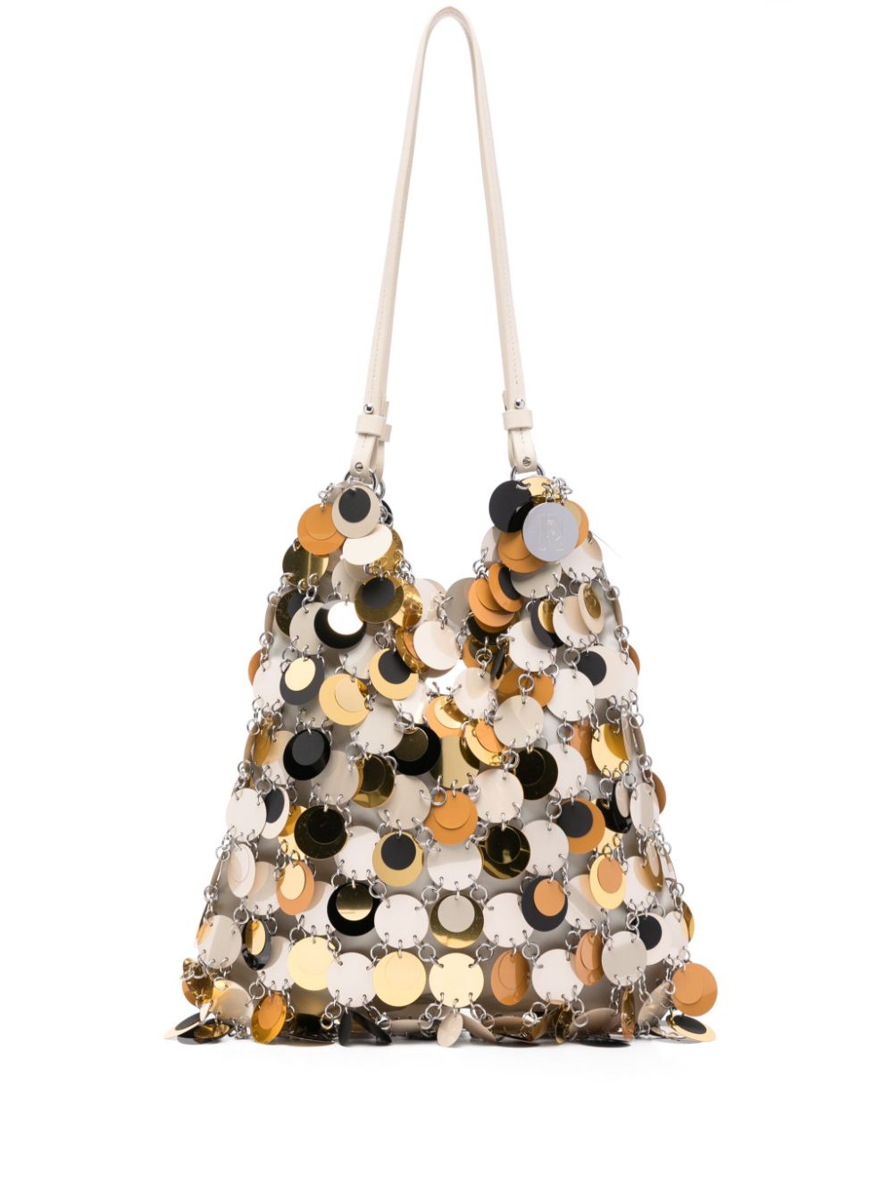 sequinned shoulder bag