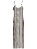 Missoni striped lurex dress - Silver