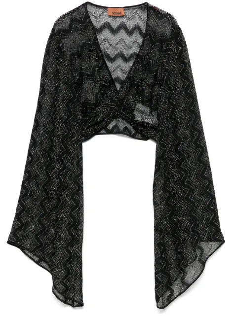 Missoni Blusa cropped de crochê
