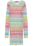 Missoni zigzag-print mini dress - Yellow