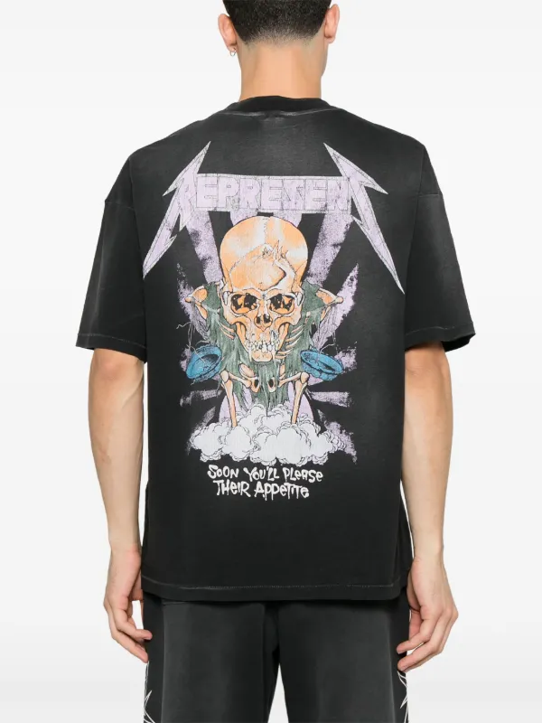Represent x Metallica Justice T-shirt | Grey | FARFETCH