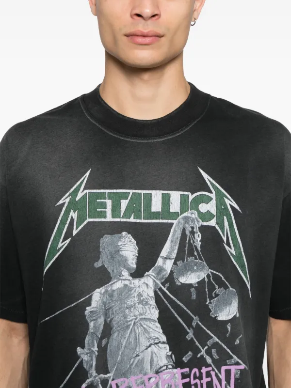Represent x Metallica Justice T-shirt | Grey | FARFETCH