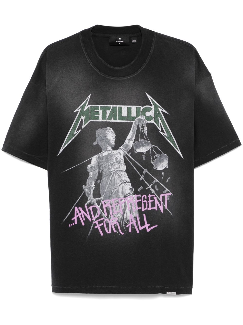 Represent x Metallica Justice T-shirt Grijs