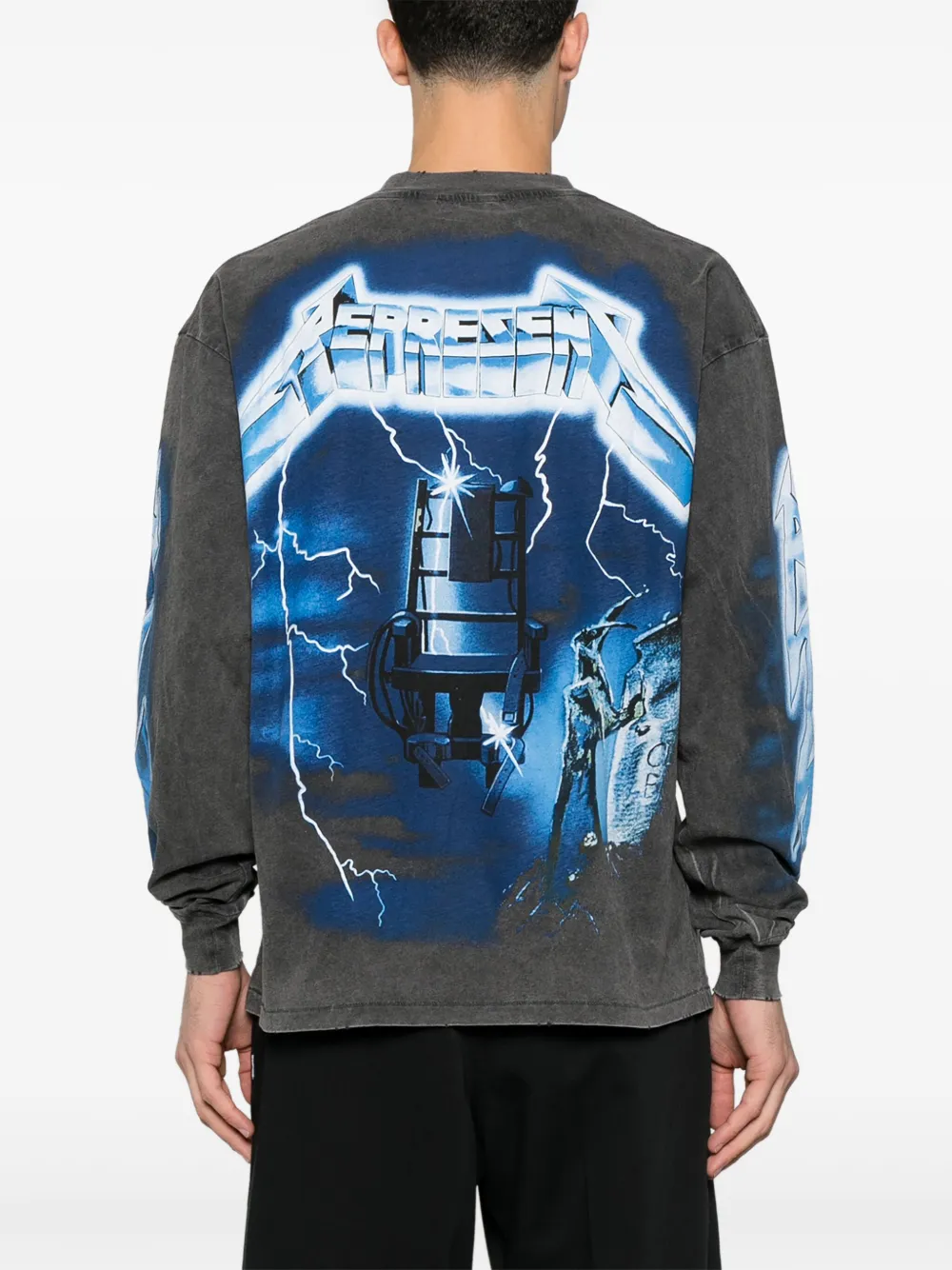 Represent x Metallica Ride The Lightning T-shirt VINTAGE GREY