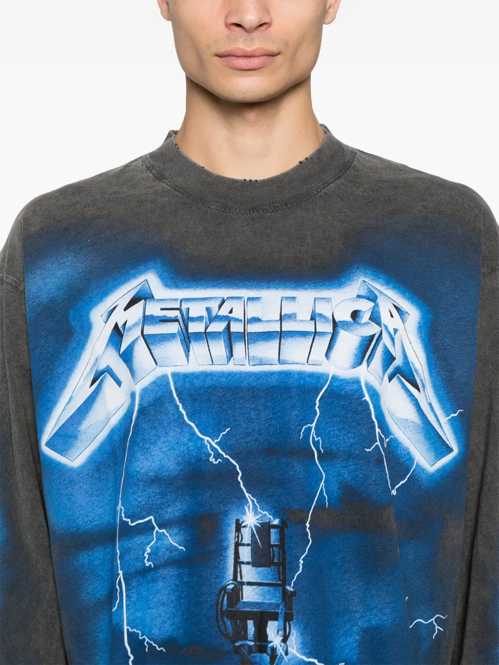 Represent x Metallica Ride The Lightning T-shirt VINTAGE GREY