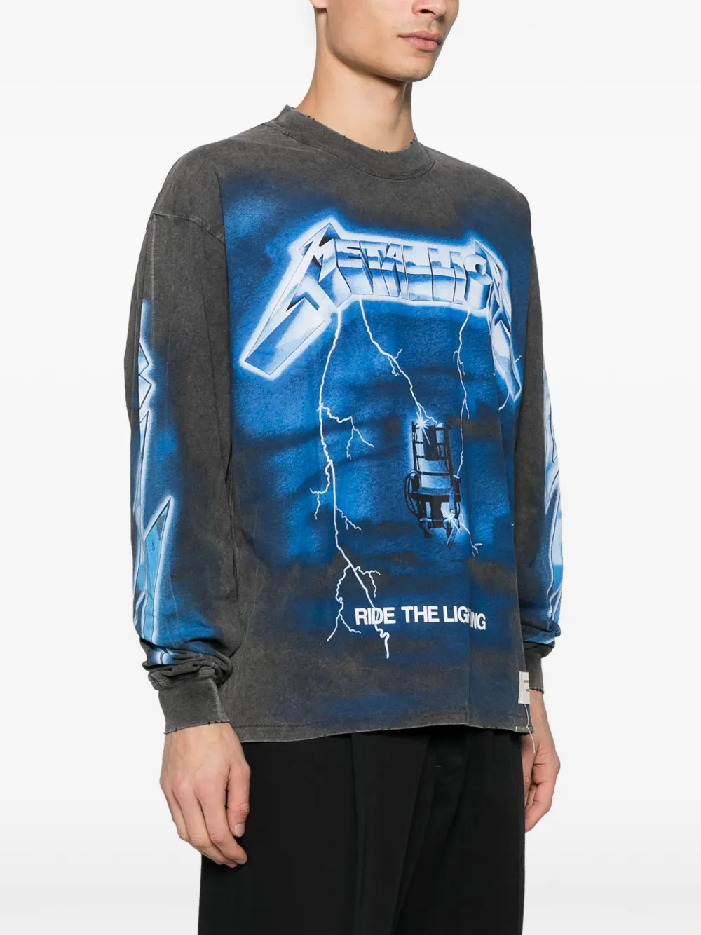 Represent x Metallica Ride The Lightning T-shirt VINTAGE GREY