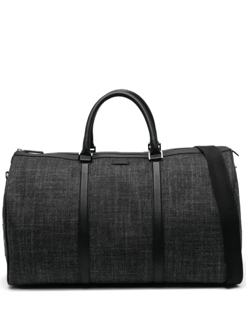 Canali logo-patch duffle bag