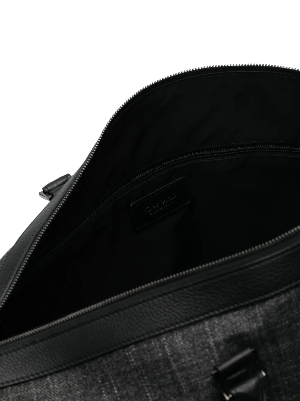 Canali Duffeltas met logopatch Grijs