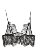 Kiki de Montparnasse Soft longline lace bra - Black