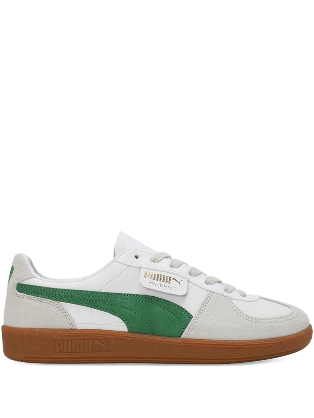 Puma Palermo Lth Man Sneakers White Size 9 Cowhide In White