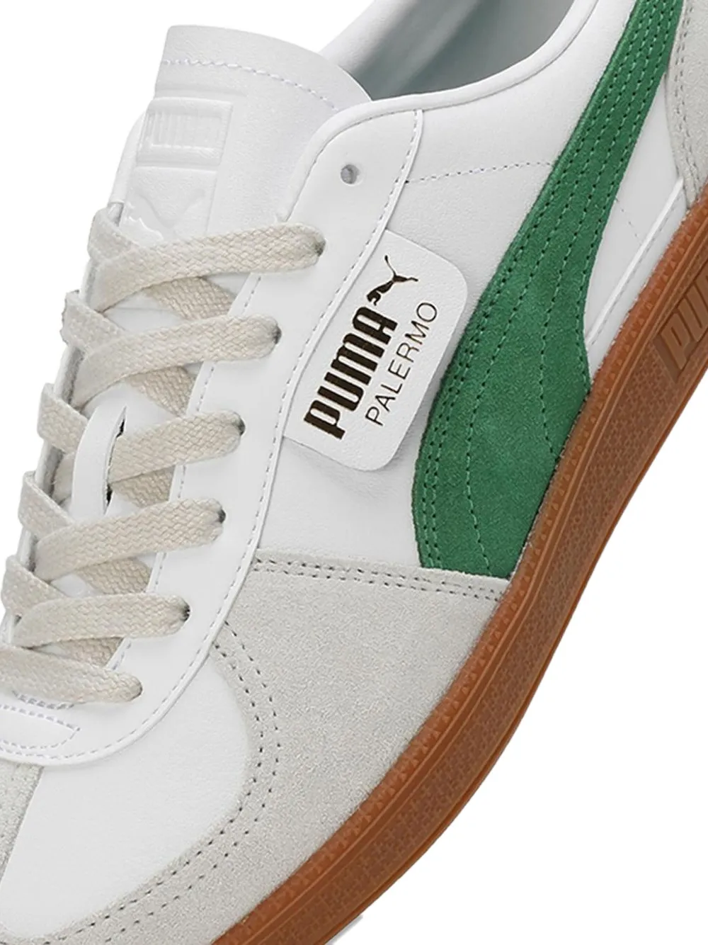 Puma Palermo Lth Man Sneakers White Size 9 Cowhide In White