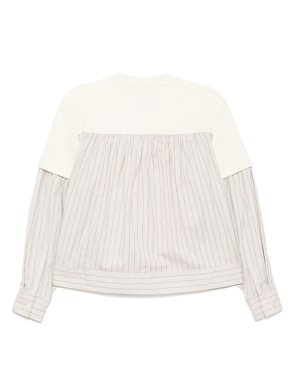 3.1 Phillip Lim patchwork knitted top - AL101 ALABASTER