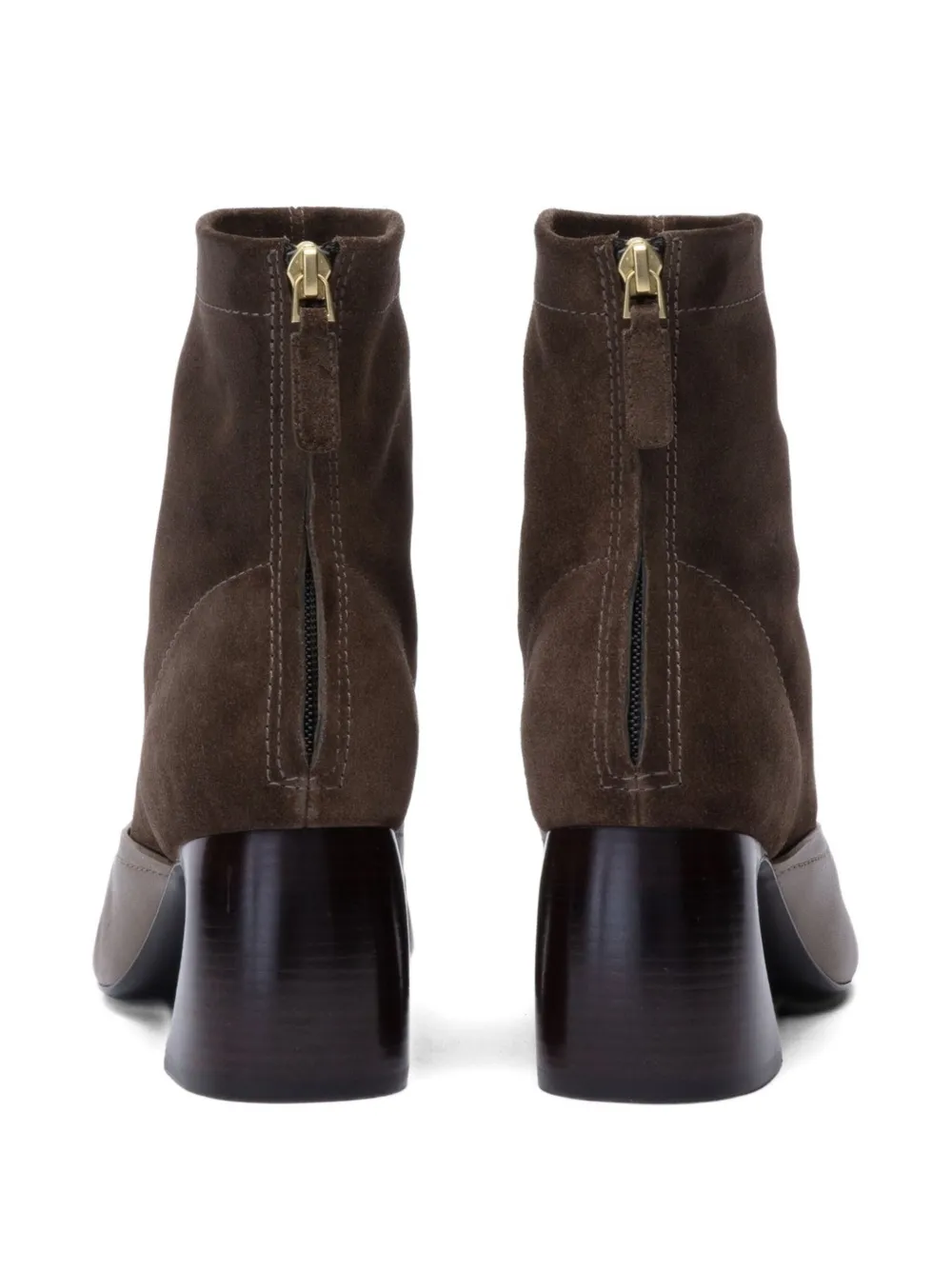 3.1 Phillip Lim 65mm ID crescent-heel suede leather boots Brown