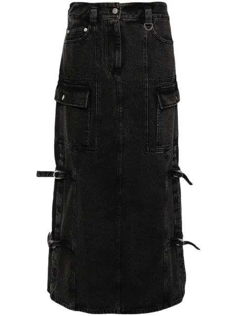 3.1 Phillip Lim falda cargo de mezclilla