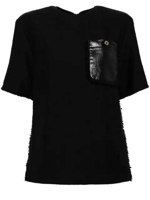 3.1 Phillip Lim playera de tweed con flecos