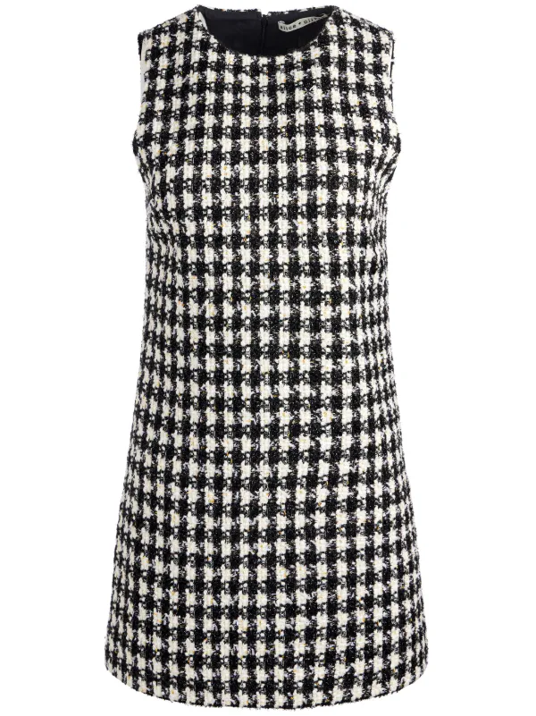 alice and olivia clyde mini dress CLYDE MINI DRESS in EMPRESS BLOOM OFF WHITE