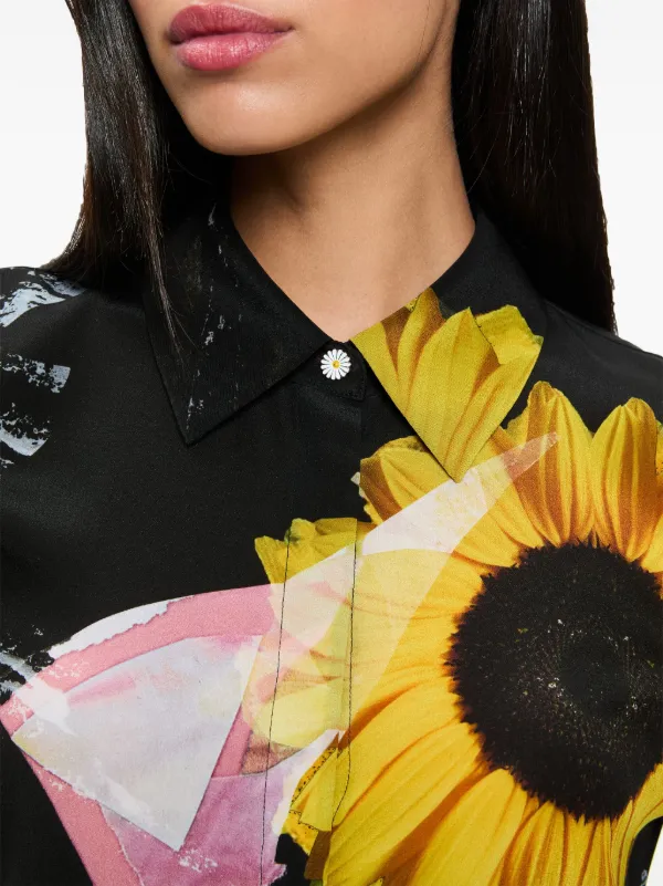 Alice + Olivia floral-print Shirt | Black | FARFETCH