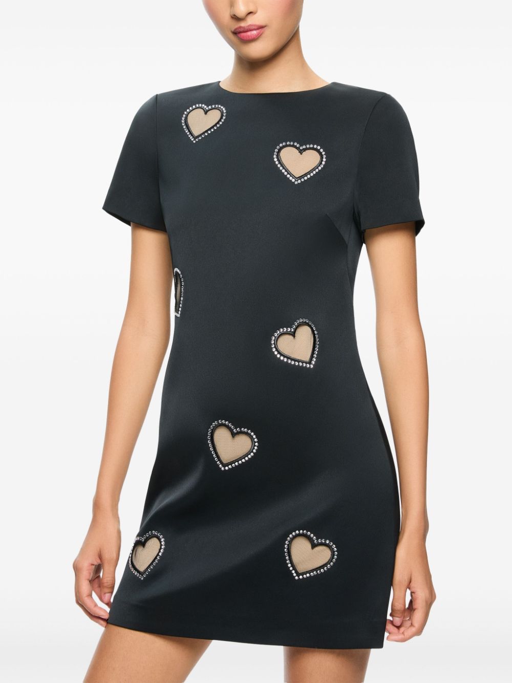 Shop Alice And Olivia Clyde Mini Dress In Black