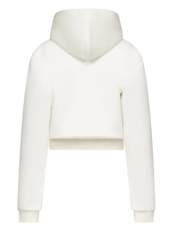 AREA Embossed Handprint Hoodie | White | FARFETCH