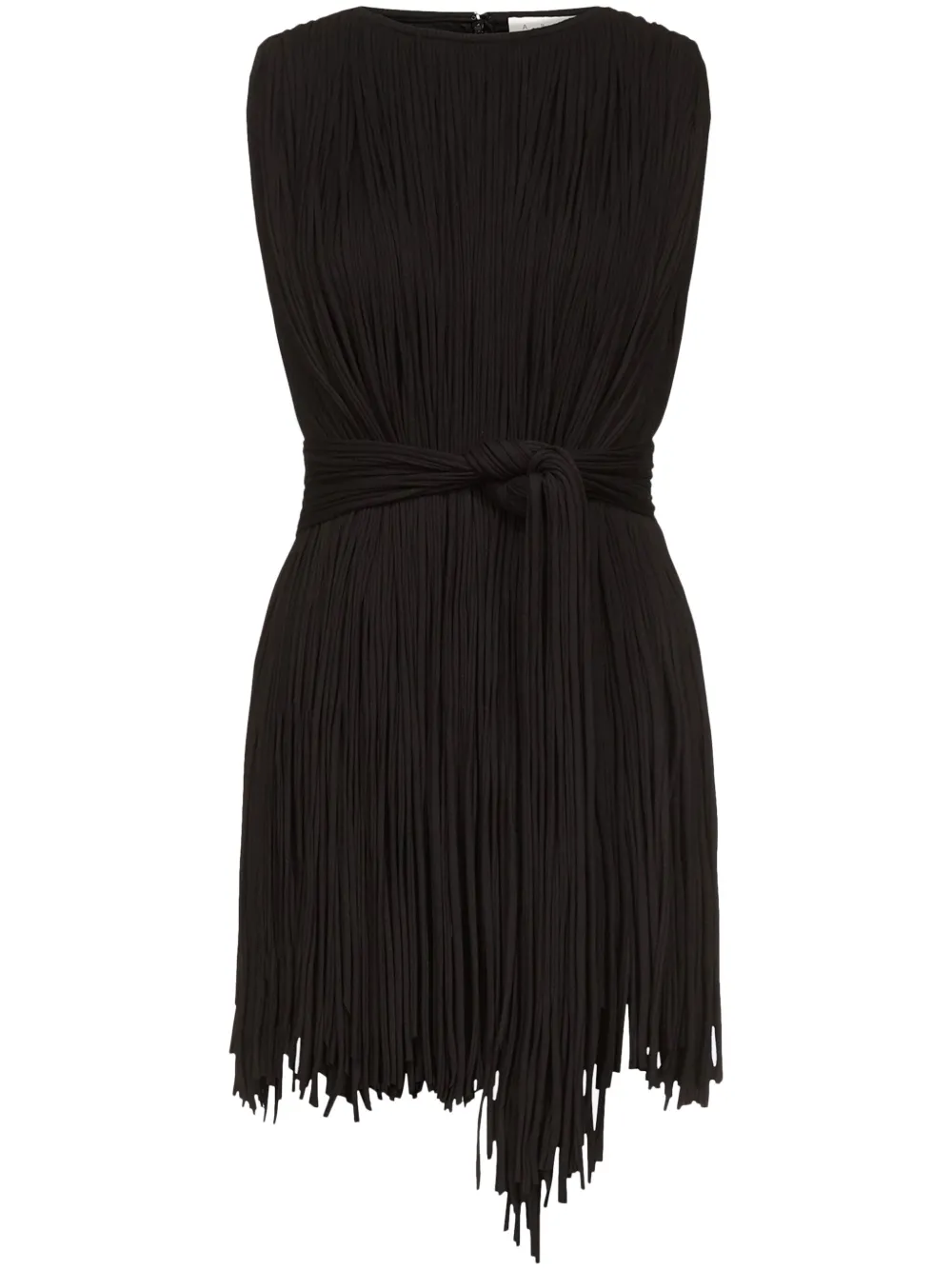 Shop Area Sleeveless Fringed Top In Black