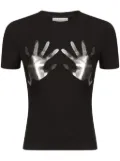 AREA handprint t-shirt - Black