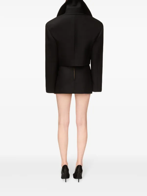 AREA chain-detailing Cropped Jacket | Black | FARFETCH