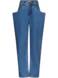 AREA flared-pocket jeans - Blue