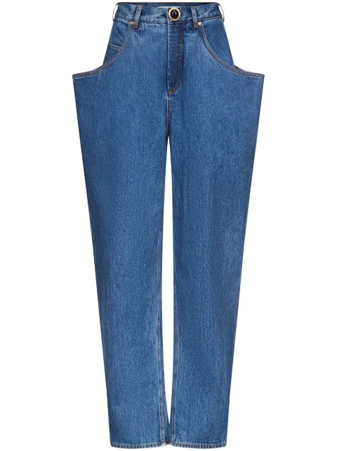 AREA flared-pocket jeans