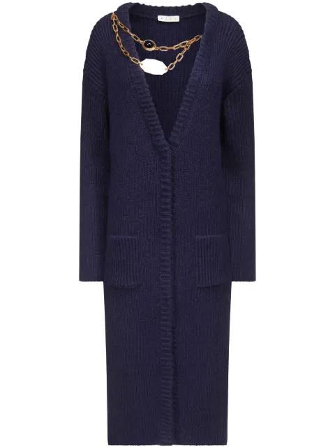 AREA ribbed long-length cardigan