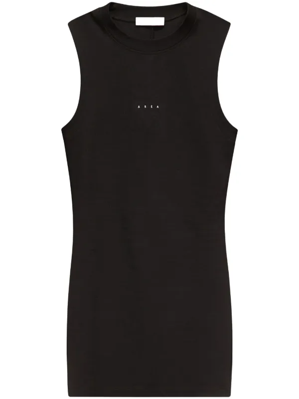 Area Handprint Minidress in Black