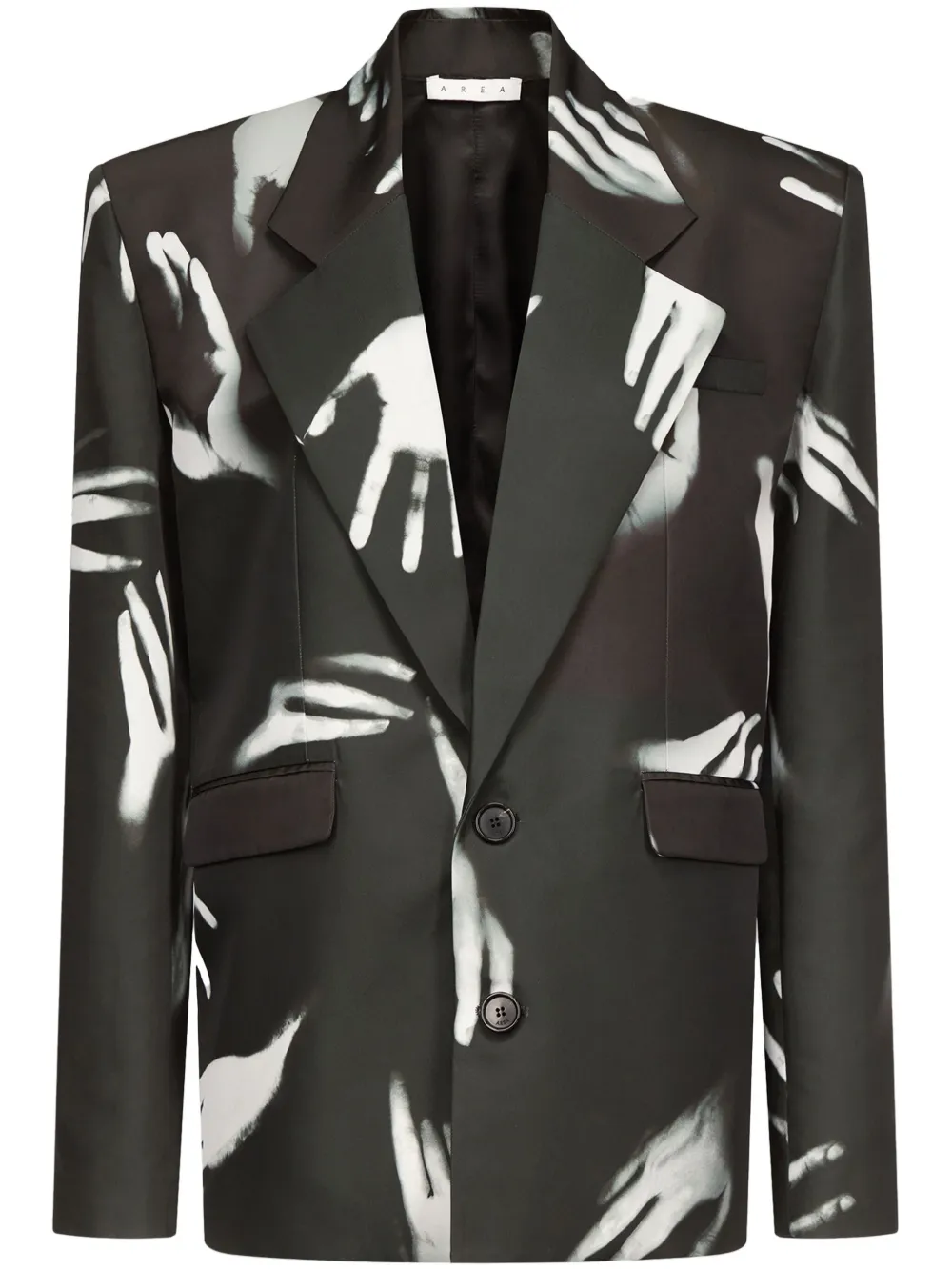 AREA Wollen blazer Zwart