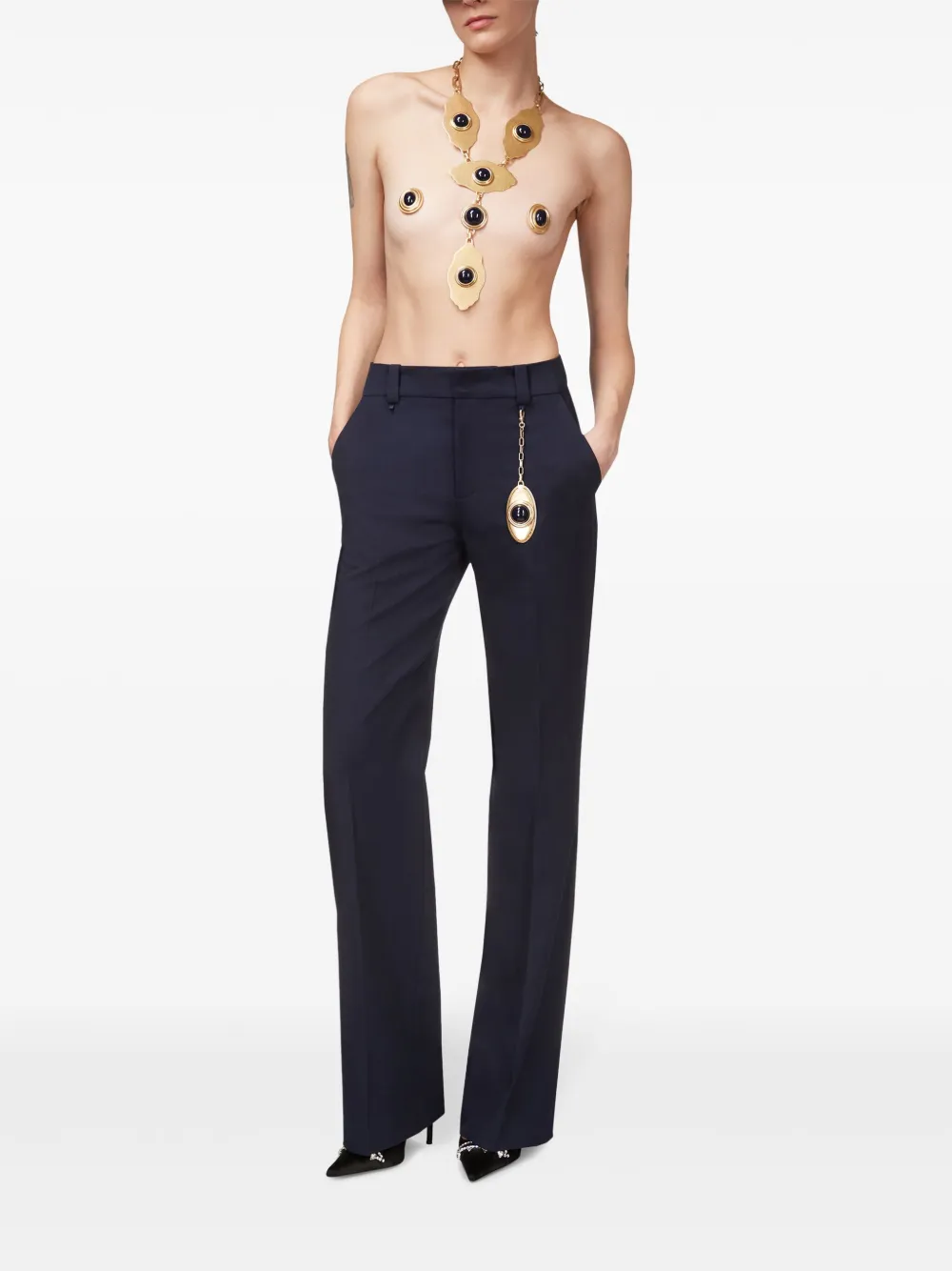 AREA Chain Plate straight broek - Blauw