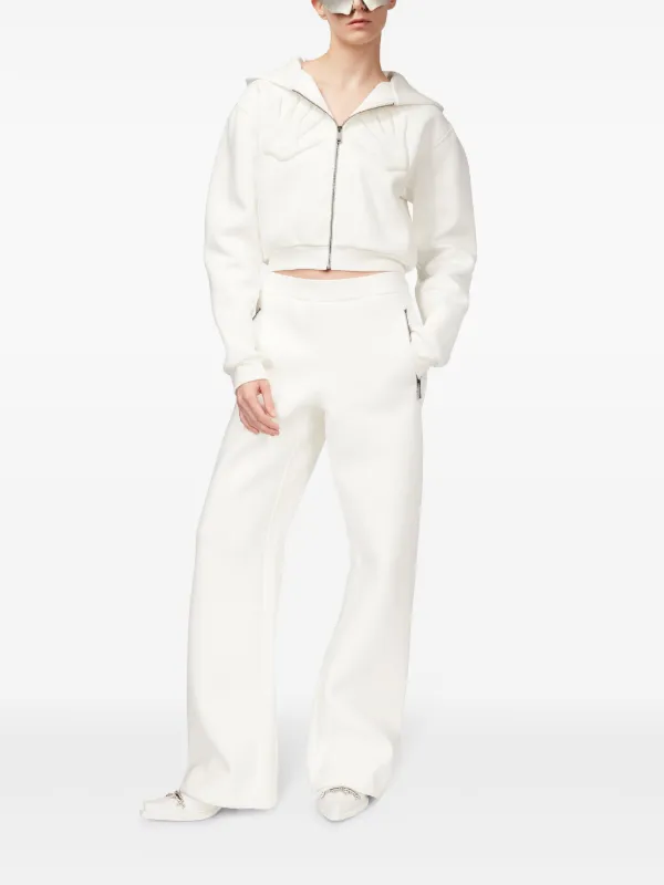 AREA Embossed Handprint Track Pants | White | FARFETCH